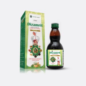 Earthy Herbs DizAmrit Digestion Syrup – Ayurvedic Digestive Tonic for Gut Health (200ml)