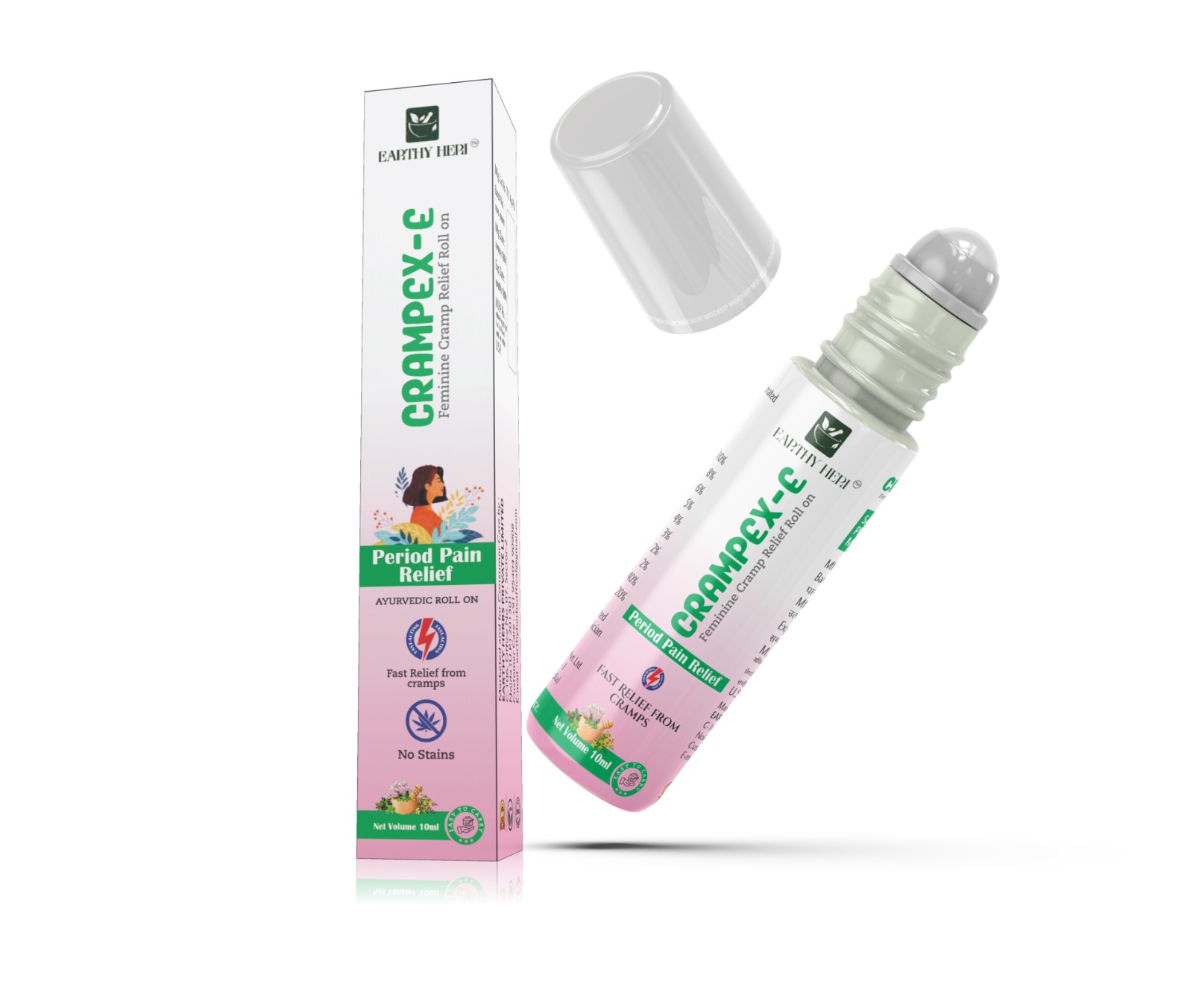 Earthy Herbs CrampX-C Period Pain Relief Roll On (10ml)